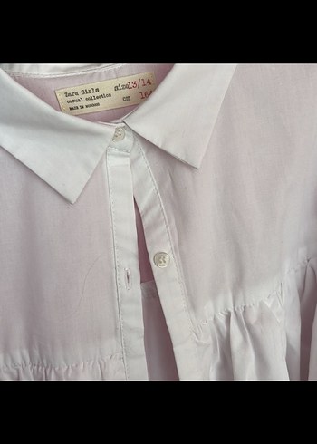 Beyaz Fırfırlı Uzun Kollu Gömlek - Görsel 5