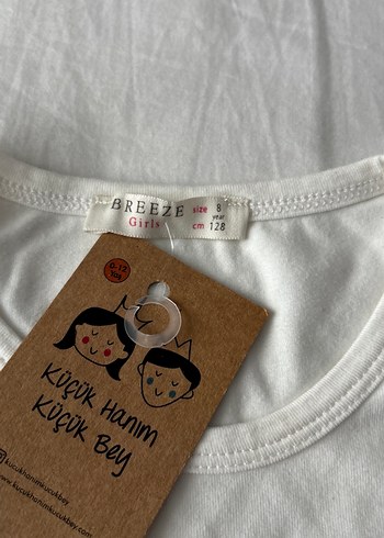 Beyaz Baskılı Kız Çocuk Uzun Kollu Tişört - Görsel 4