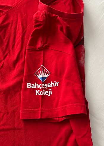 Kız Çocuk Kırmızı Atatürk Baskılı Tişört - Görsel 3