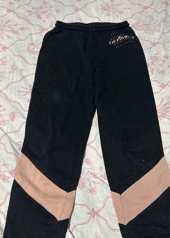 Siyah Pembe Rahat Kız Eşofman Takımı - Görsel 5