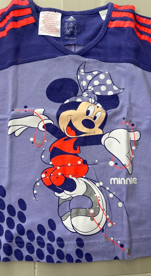 Minnie Baskılı Kız Çocuk Kısa Kollu Tişört - Görsel 2