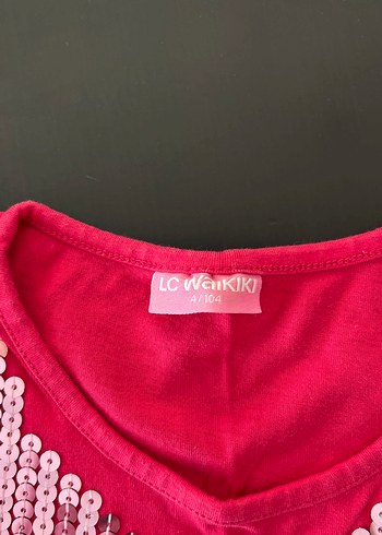 Pullu Kız Çocuk Tişörtü, Straplez, Kısa Kollu - Görsel 4