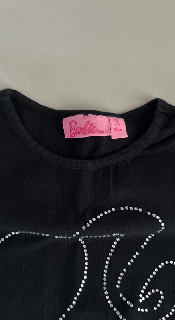 Pullu Kız Çocuk Tişörtü, Straplez, Kısa Kollu - Görsel 5