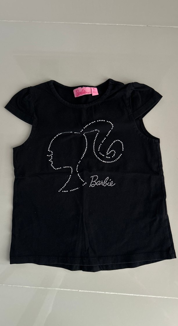 Pullu Kız Çocuk Tişörtü, Straplez, Kısa Kollu - Görsel 2