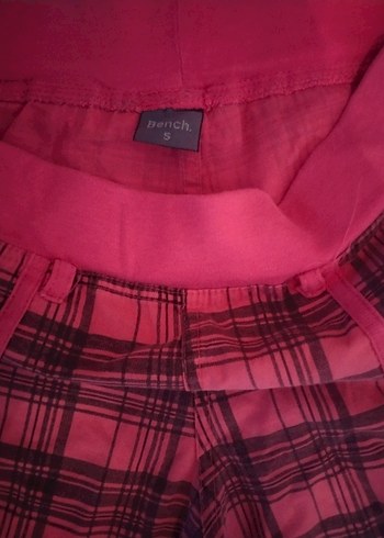 Pembe Kareli Şort - Görsel 3