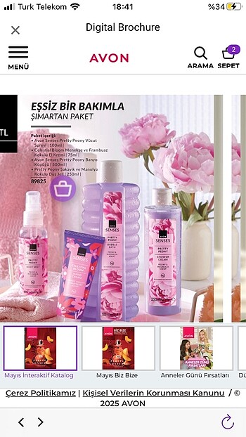 Avon duş jeli paketli