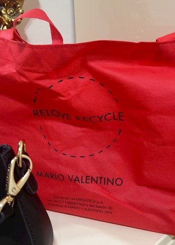 Orijinal Valentino Zincir Detaylı Deri Kadın Çanta - Görsel 5