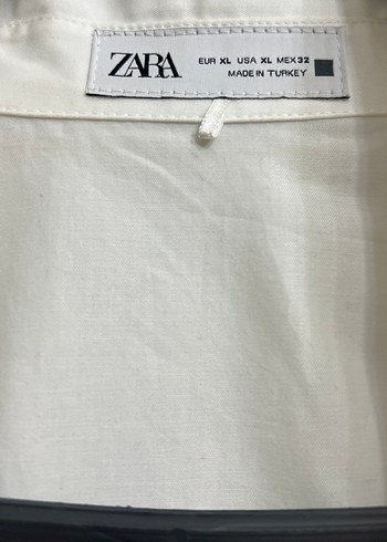 Zara Düğmeli Beyaz Kadın Gömlek - Görsel 2