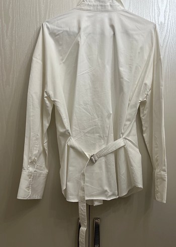 Zara Düğmeli Beyaz Kadın Gömlek - Görsel 3