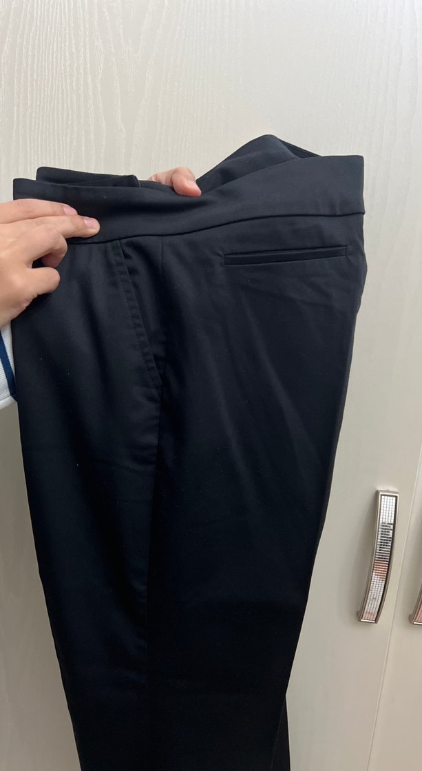 Püsküllü Siyah Kadın Kumaş Pantolon - Görsel 2