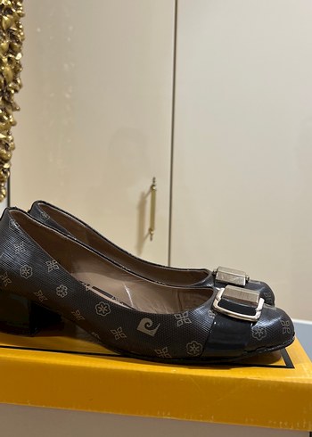 Kahverengi Desenli Tokalı Kadın Babet - Görsel 2