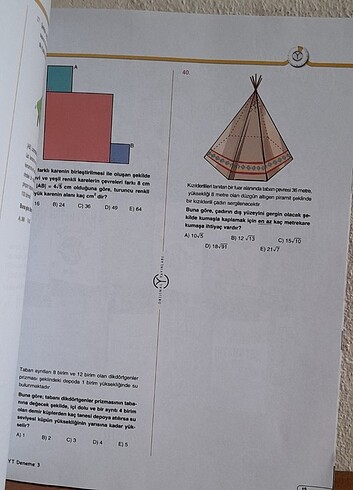  Orijinal 12 li Tyt Matematik Denemesi