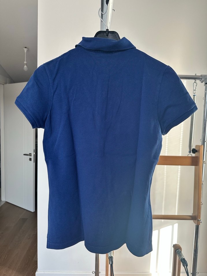 Kadın Lacivert Kısa Kollu Polo Tişört - Görsel 5