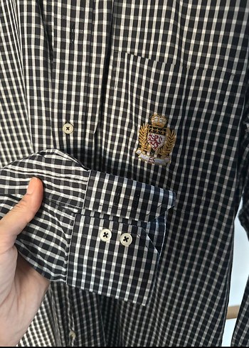 Gri Kareli Uzun Kollu Erkek Gömlek - Görsel 2