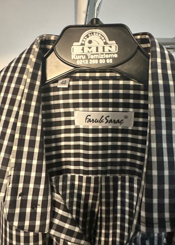 Gri Kareli Uzun Kollu Erkek Gömlek - Görsel 3