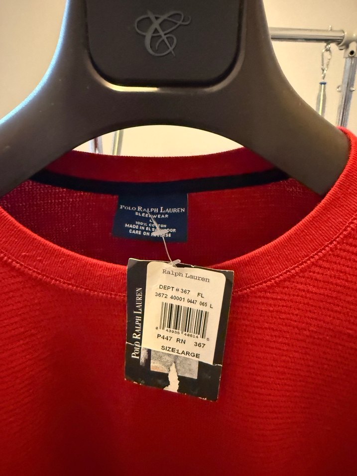 Kırmızı Erkek Uzun Kollu üst - Görsel 2