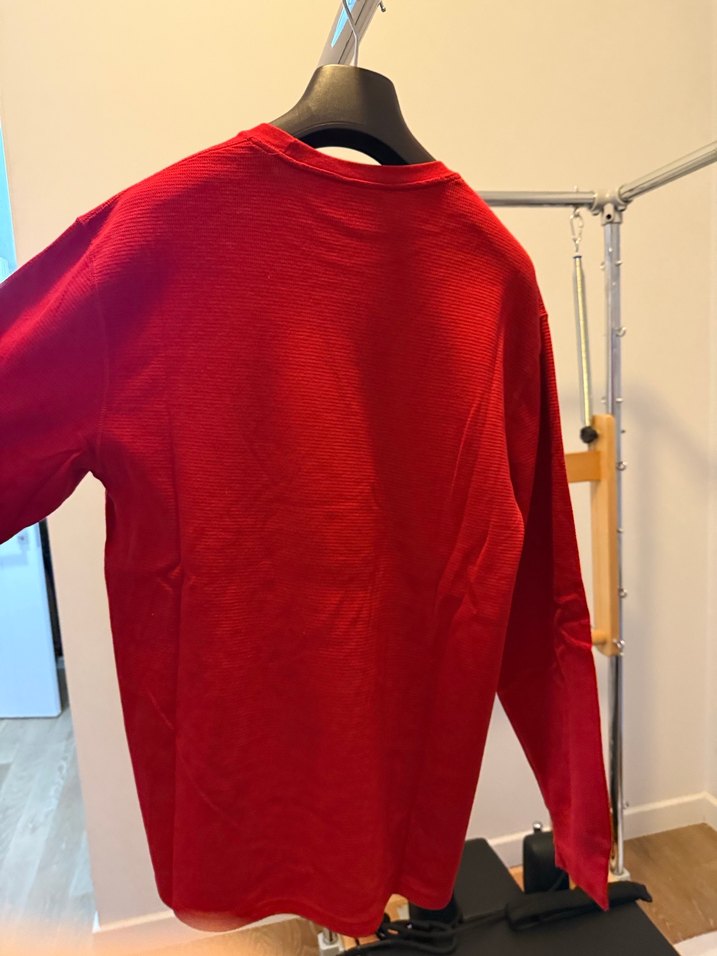 Kırmızı Erkek Uzun Kollu üst - Görsel 4