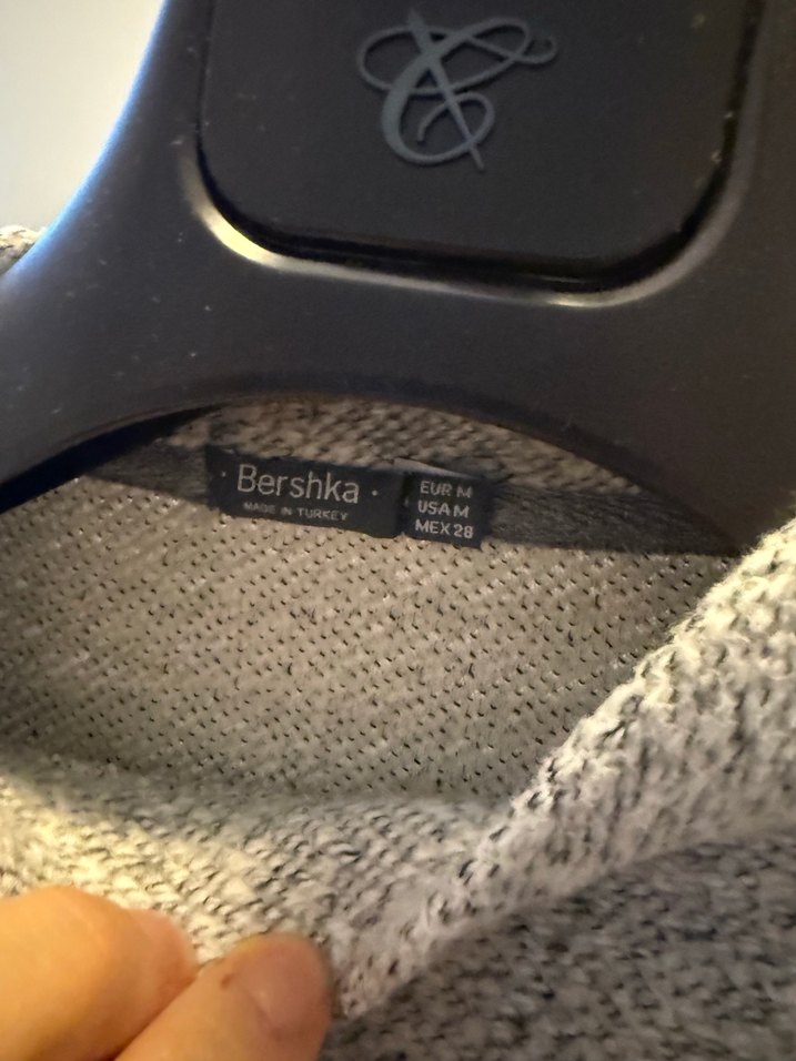 Gri Yüksek Yakalı Kadın Triko Kazak - Görsel 4