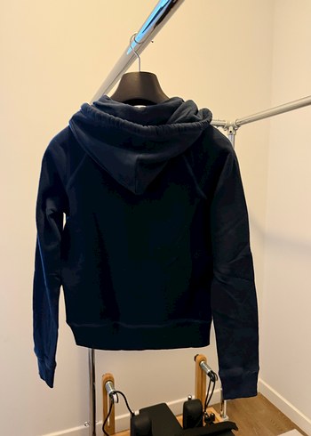 Kadın Lacivert Kapüşonlu Sweatshirt - Görsel 3