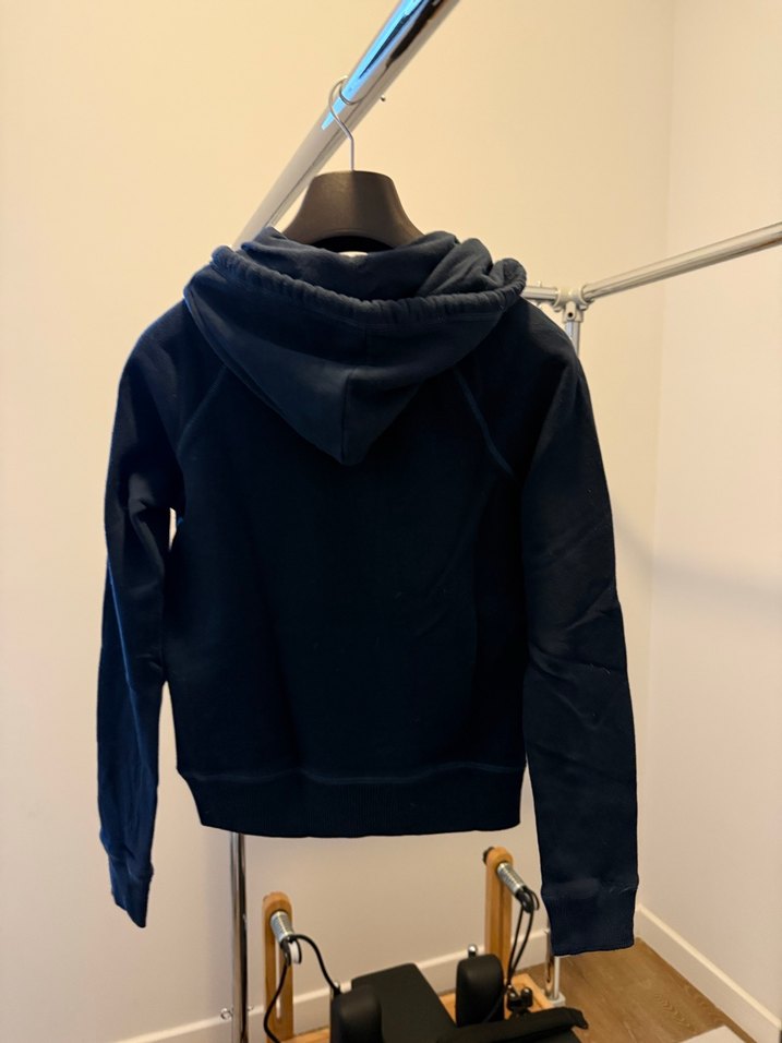 Kadın Lacivert Kapüşonlu Sweatshirt - Görsel 3