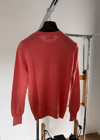 Pembe Kadın Triko Bisiklet Yaka Kazak - Görsel 6