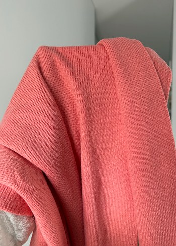 Pembe Kadın Triko Bisiklet Yaka Kazak - Görsel 7