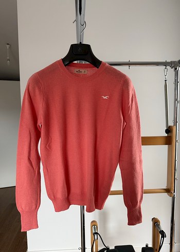 Pembe Kadın Triko Bisiklet Yaka Kazak - Görsel 3