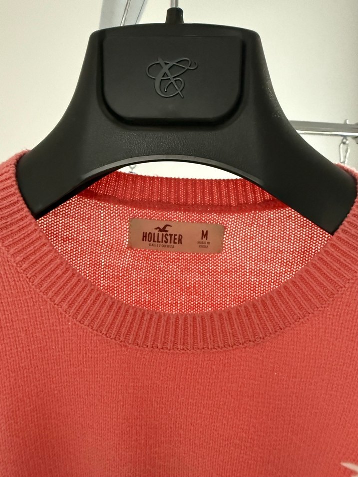 Pembe Kadın Triko Bisiklet Yaka Kazak - Görsel 5