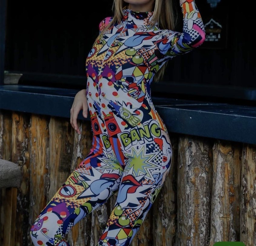 Elaf Popart Desenli Termal Tulum - Görsel 2