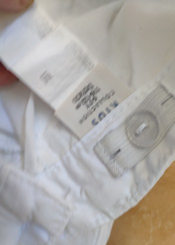 6 Yaş Beden Beyaz. unisex Çocuk Pamuk Pantolon