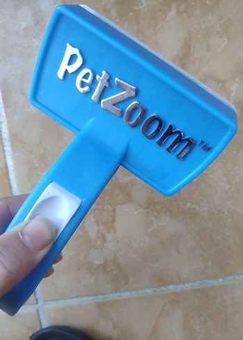 PetZoom Mavi Kedi Tüy Toplama Fırçası - Görsel 3