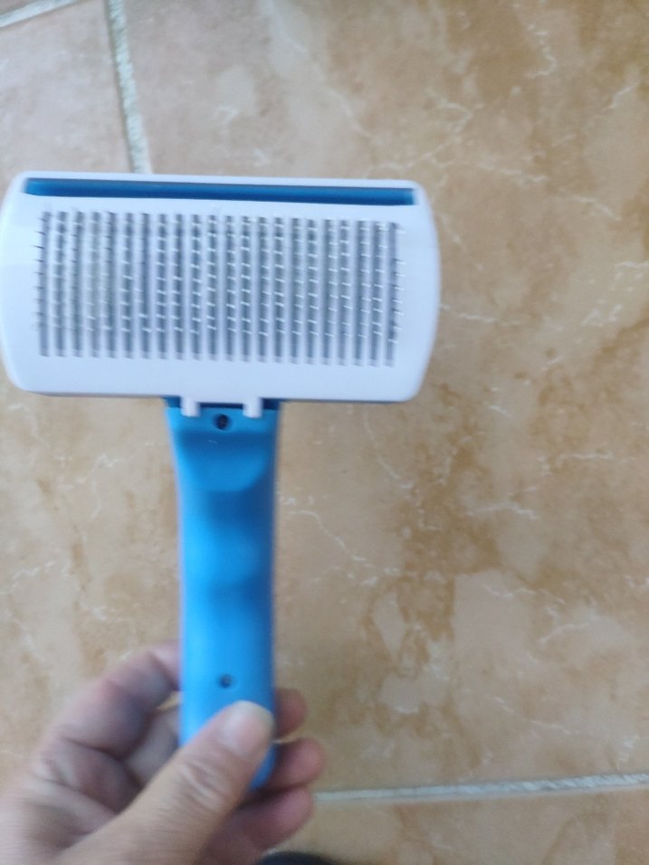 PetZoom Mavi Kedi Tüy Toplama Fırçası - Görsel 4