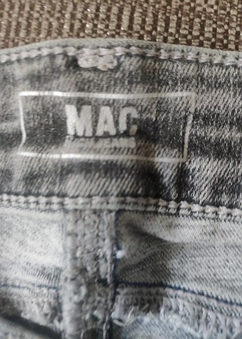 Gri Mini Denim Kadın Şort - Görsel 3