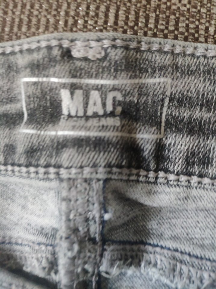 Gri Mini Denim Kadın Şort - Görsel 3