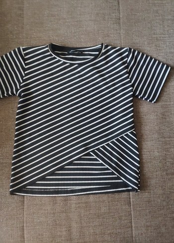 Gri Çizg Kısa Kollu - Görsel 2