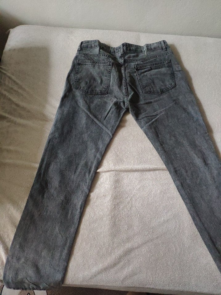 Trendyol gri Erkek Denim Pantolon Regular Fit - Görsel 5