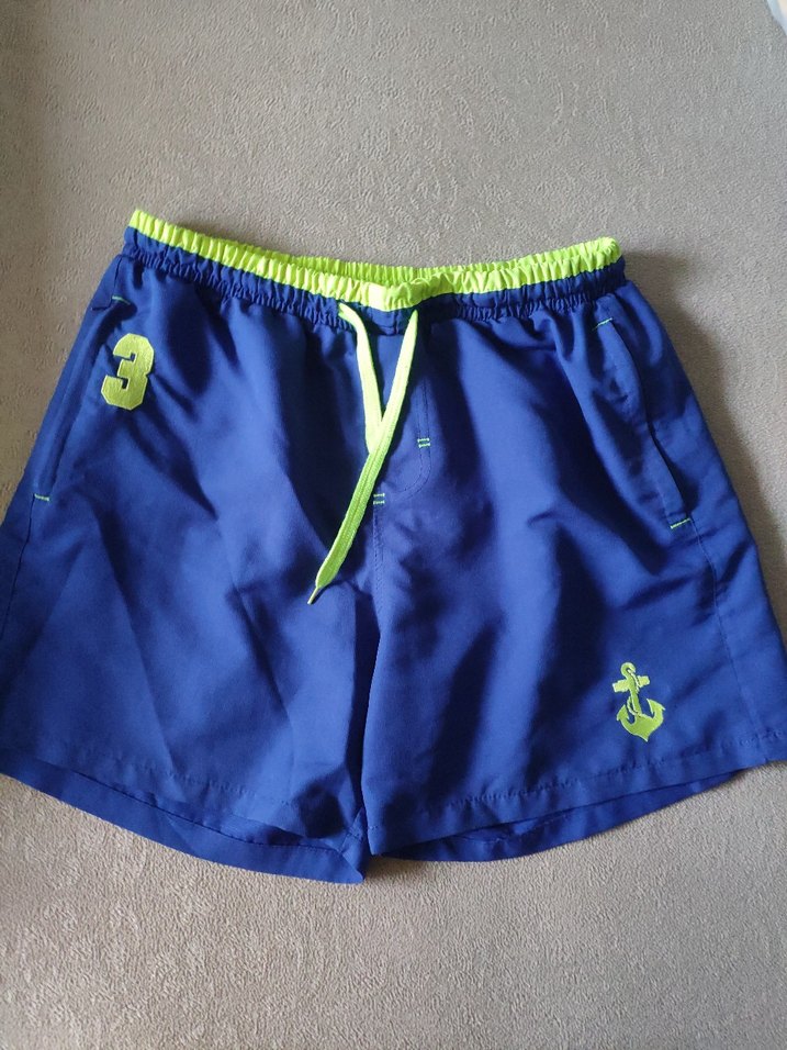 Erkek Mavi Rahat Kesim Şort - Görsel 2