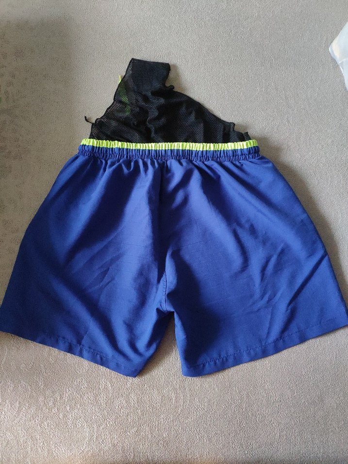 Erkek Mavi Rahat Kesim Şort - Görsel 4