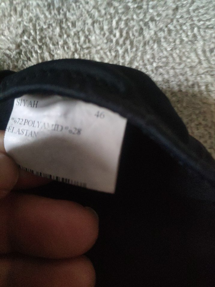 Zebra Desenli Siyah Strappy Bikini - Görsel 5