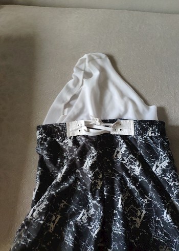 h&m ri Bağcıklı Tie-Dye Erkek Şort - Görsel 4