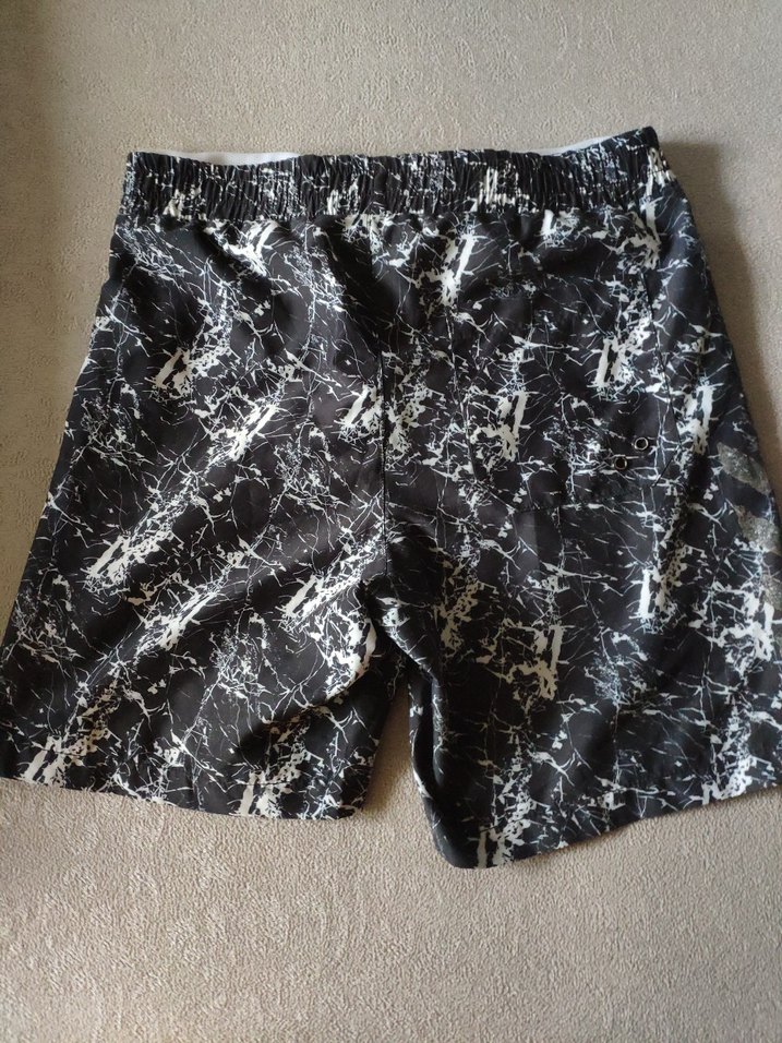 h&m ri Bağcıklı Tie-Dye Erkek Şort - Görsel 3