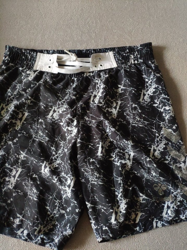 h&m ri Bağcıklı Tie-Dye Erkek Şort - Görsel 2