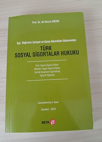 Sosyal sigortalar hukuku - Ali nazım Sözer