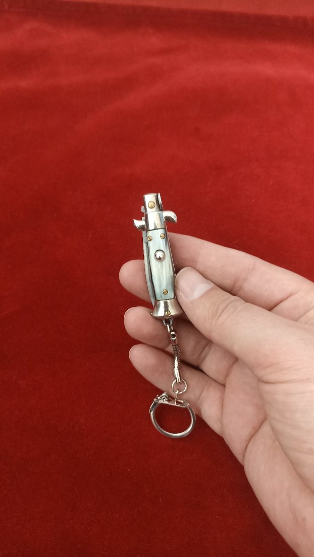inox orjinal mini sustalı anahtarlık - Görsel 5