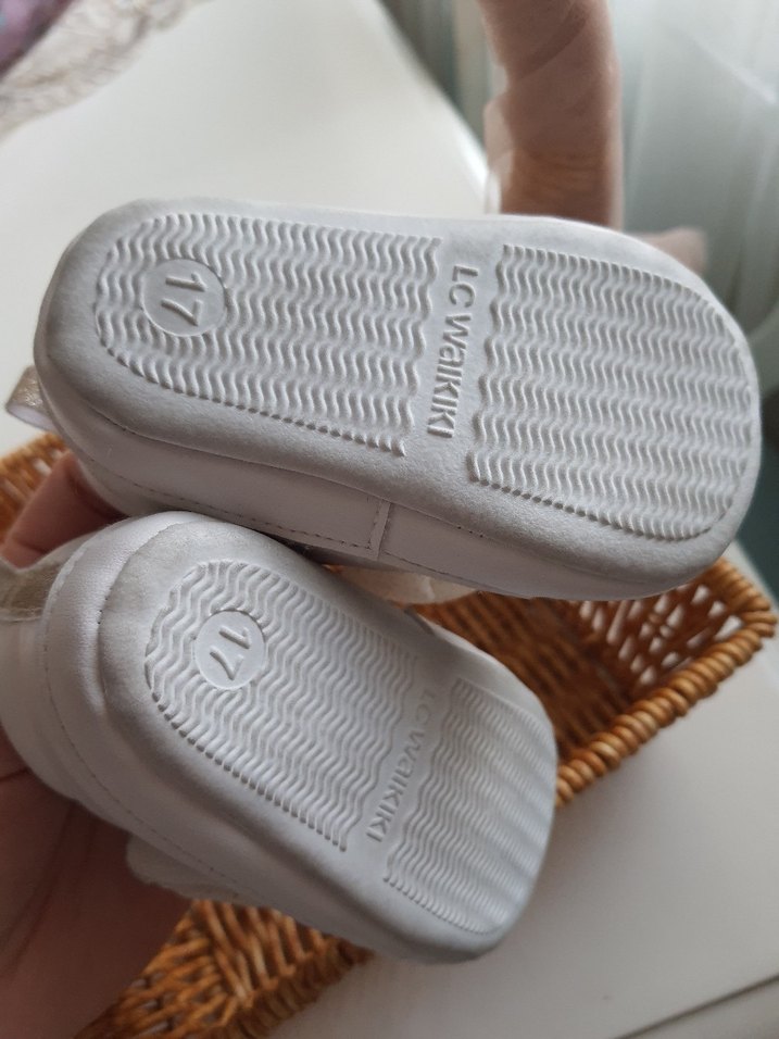 İlk Adım Kız Bebek Beyaz Fiyonklu Ayakkabı - Görsel 5