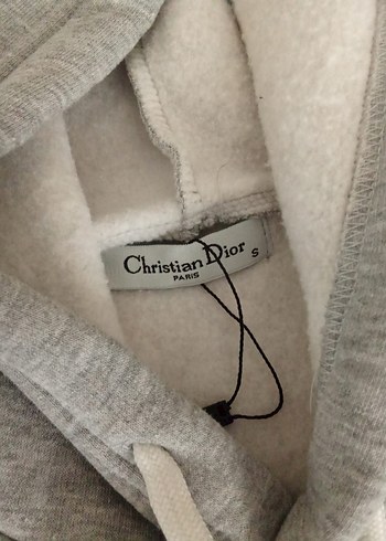 DİOR Gri Kapüşonlu Erkek Sweatshirt - Görsel 2