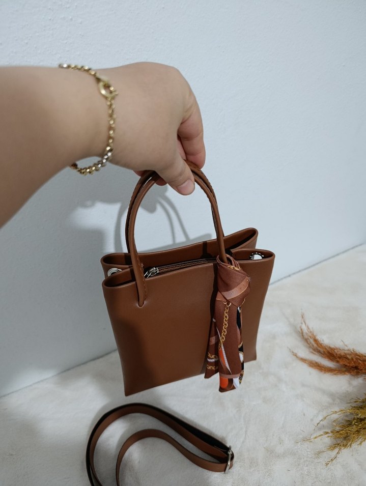 bayan çanta kol çantası el çantası deri çanta süet çanta - Görsel 3