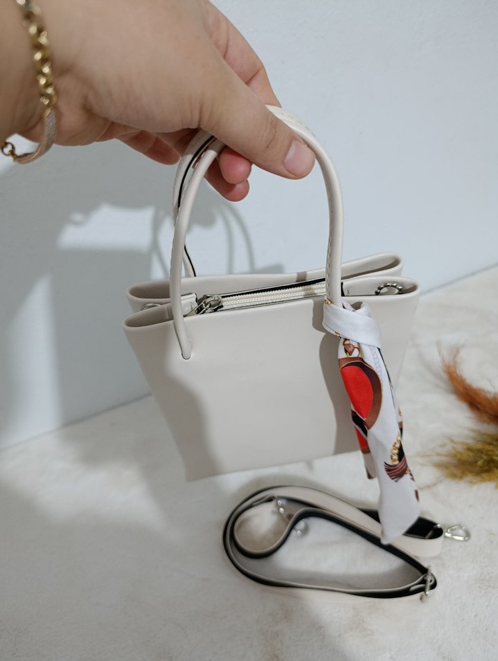 bayan çanta kol çantası el çantası deri çanta süet - Görsel 3