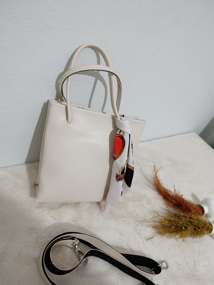 bayan çanta kol çantası el çantası deri çanta süet - Görsel 2