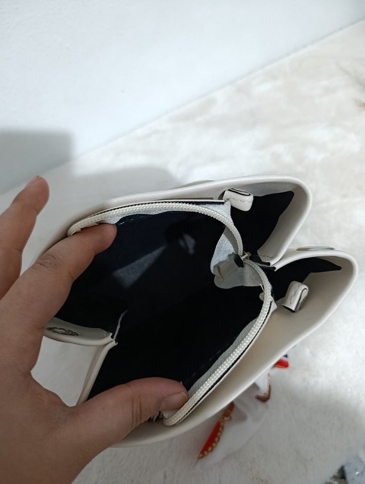 bayan çanta kol çantası el çantası deri çanta süet - Görsel 5